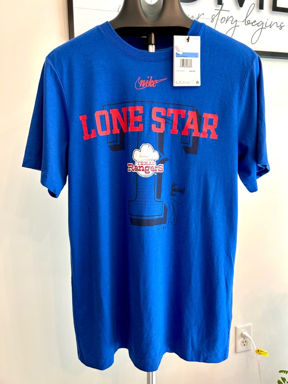 Nike Royal Blue Texas Rangers "Lone Star"